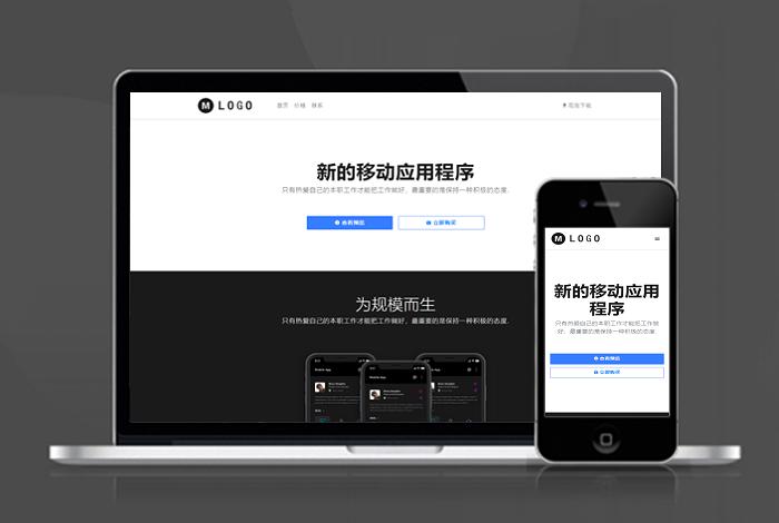 自适应app 下载页 APP导航 推广 软件下载 着陆页 落地页 引导页
