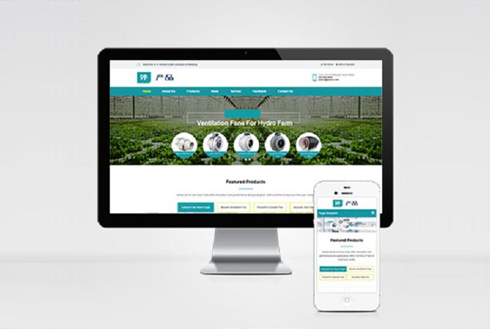 (自适应手机端)HTML5响应式英文外贸企业产品展示pbootcms网站模板 LED灯具外贸通用网站源码下载